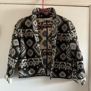 Tribal print cotton jacket